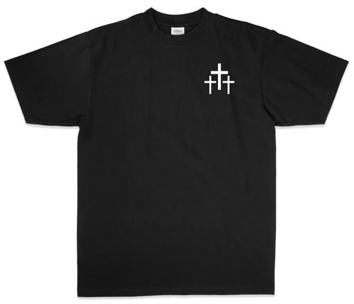 ALPHA & OMEGA TEE - BLACK