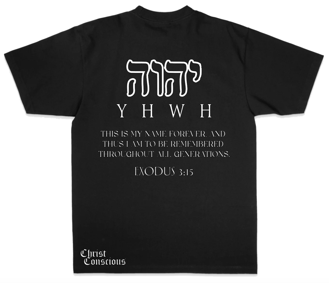 YHWH TEE – BLACK